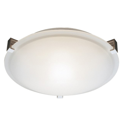 Trans Globe Lighting 59007 WH Frosted Clipped 15" Flushmount in White